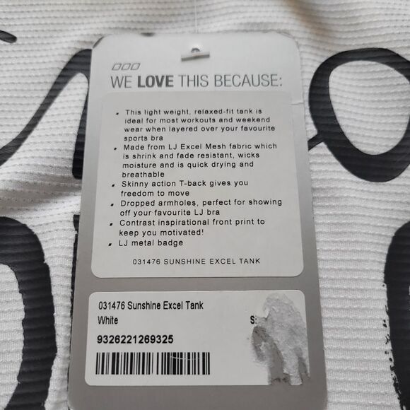 NWT Lorna Jane Sunshine Tank - Picture 13 of 16